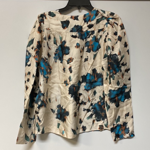 Munthe Alluba Print Long Sleeve Silk Blouse - Picture 7 of 7